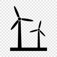 turbine, wind, power, energy icon svg