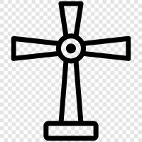 turbine, wind turbine, wind power, renewable energy icon svg