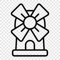 turbine, mill, milling, grinding icon svg