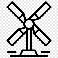 turbine, wind power, renewable energy, energy icon svg