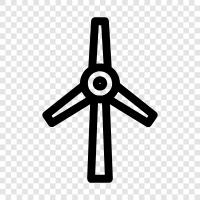 turbine, energy, renewable, sustainable icon svg