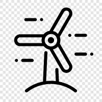 turbines, power, energy, wind icon svg