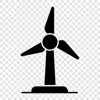 turbines, wind farms, renewable energy, clean energy icon svg