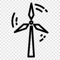 Turbinen, Energie, Erneuerbare, nachhaltig symbol