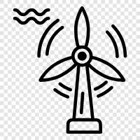 turbines, blades, energy, power icon svg