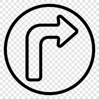 turn right now, turn right here, turn right nowhere, turn right icon svg