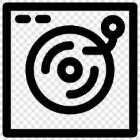 turntable, record player, vinyl player icon svg