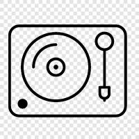 turntable, vinyl, music, 78rpm icon svg