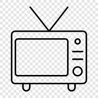 Television programs, TV shows, movies, movies on TV icon svg