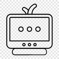 TV shows, TV shows on Netflix, Television icon svg