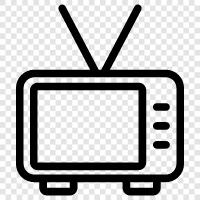 Television networks, Television shows, Television series, Television series pilot icon svg