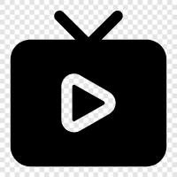 television programming, cable, satellite, video icon svg