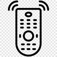 TV remote, TV remote control, universal remote, infrared remote icon svg