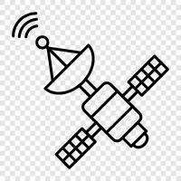 TV, Satellitenschüssel, Satelliteninternet, Satellitenradio symbol