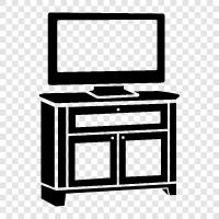 TV stand, media stand, entertainment stand, Tvstands icon svg