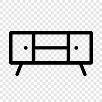TV Stand with Mount, TV Stand with Wheels, TV Stand with Arms, TV Stand icon svg