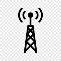 TV Tower, Radio Tower, Tower, Communications Tower icon svg