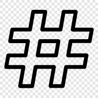 Twitter, #hashtag, hashtag icon svg