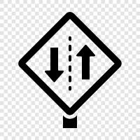 two way traffic, two way street, two way icon svg