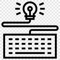 Tippen, Schreibstunden, Tastaturkürzel, Tastaturlayout symbol