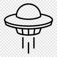 UFO, uzaylı, uzay, uzay aracı ikon svg