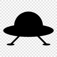 ufo, unidentified flying object, flying saucer, spacecraft icon svg