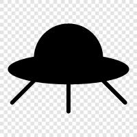 ufo, nicht identifiziertes Flugobjekt, ufo Sichtung, fliegende Untertasse symbol