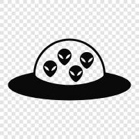 UFO, extraterrestrial, space, extraterrestrial life icon svg