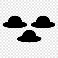 UFO, aliens, unidentified flying objects, flying saucers icon svg