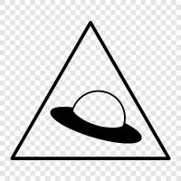 UFO, nicht identifiziertes Flugobjekt, fliegende Untertasse, außerirdisch symbol