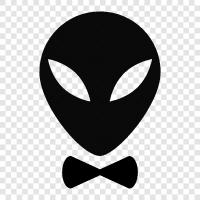 UFO, extraterrestrial, space, star icon svg