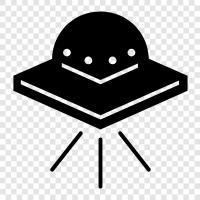 UFO, Karasal, Paranormal, Gizem ikon svg