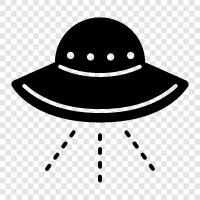 UFO, Close Encounter, Extraterrestrial, Alien icon svg