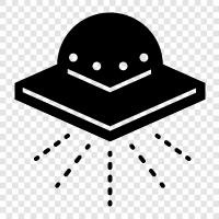 UFO, Extraterrestrial, Out of Body Experience, Paranormal icon svg