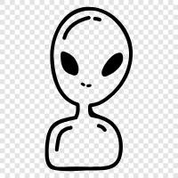 UFO, extraterrestrial, extraterrestrial, extraterrestrial life icon svg