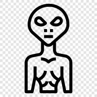 UFO, extraterrestrial, unidentified flying, alien icon svg
