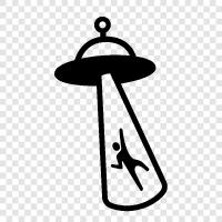 UFO, Extraterrestrial, Close Encounters, Alien icon svg