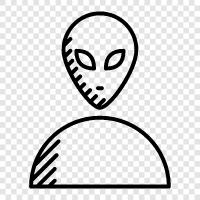 UFO, extraterrestrial, space, spacecraft icon svg