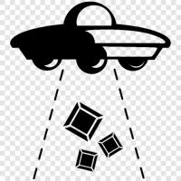 UFO sightings, UFO encounters, alien abduction, alien encounters icon svg