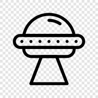 ufo sightings, ufo videos, ufo photos, ufo reports icon svg