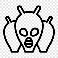 UFO, extraterrestrial, space, scifi icon svg