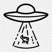 UFO, Extraterrestrial, Close Encounter, Encounter icon svg