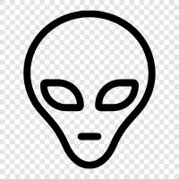 UFO, extraterrestrial, intelligent life, UFO sightings icon svg