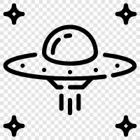 UFO, Raumsonde, Raumsonde Design, Luft und Raumfahrttechnik symbol