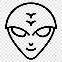 UFO, extraterrestrial, space, extraterrestrial life icon svg