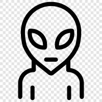 UFO, extraterrestrial, space, aliens icon svg