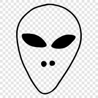 UFO, extraterrestrial, space, aliens icon svg