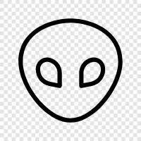 UFO, extraterrestrial, space, aliens icon svg