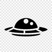 UFO, space, extraterrestrial, science fiction icon svg