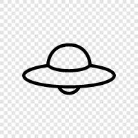 UFOs, außerirdische, nicht identifizierte Flugobjekte, UFOSichtungen symbol